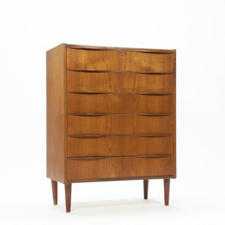 Luxury chest of drawers in teak