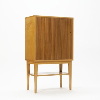 Berkenhouten kast met teak - Retro Studio