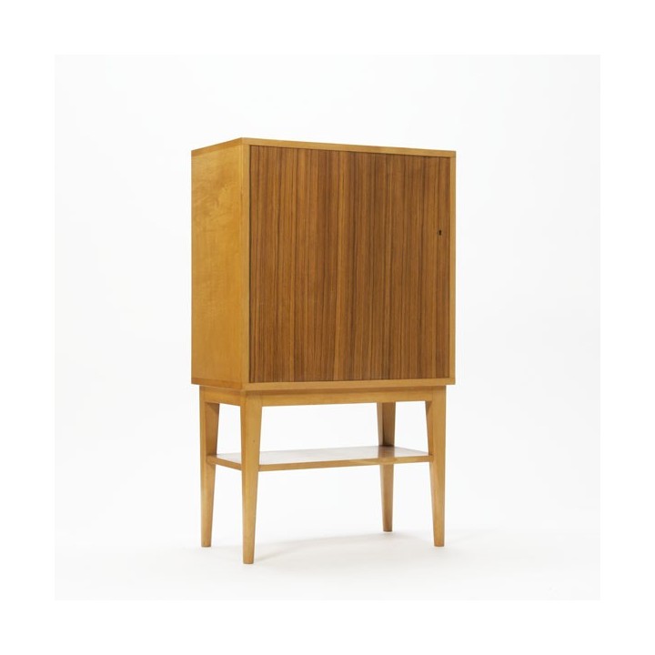 Berkenhouten kast met teak - Retro Studio
