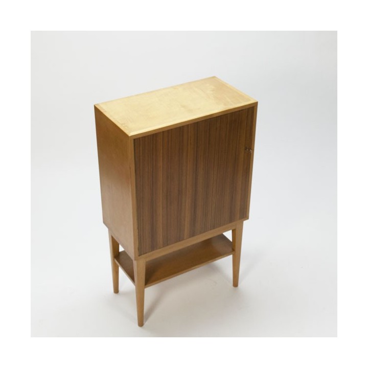 Berkenhouten kast met teak - Retro Studio