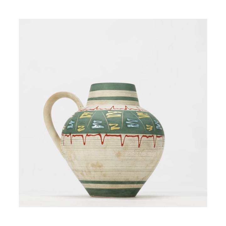 West-Germany vase with 50's design round model - Retro