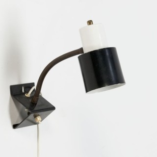 Hala wandlamp zwart/ wit - Retro Studio