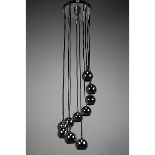 Hanging lamp with small chrome balls - Retro Studio