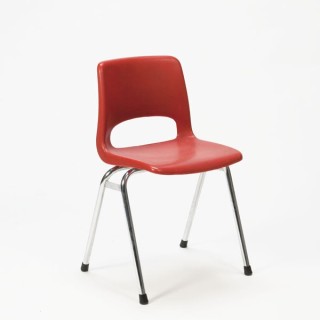 Children's chair Marko red plastic - Retro Studio