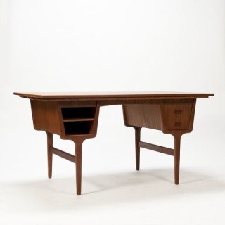 Luxe teakhouten bureau - Retro Studio