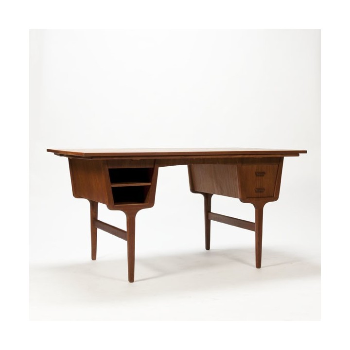Luxe teakhouten bureau - Retro Studio