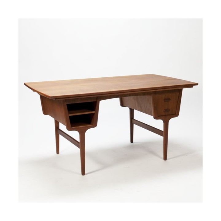 Luxe teakhouten bureau - Retro Studio