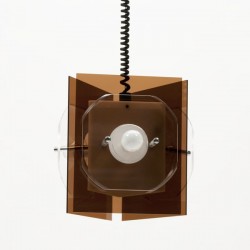 Plexiglass hanging lamp 1970's