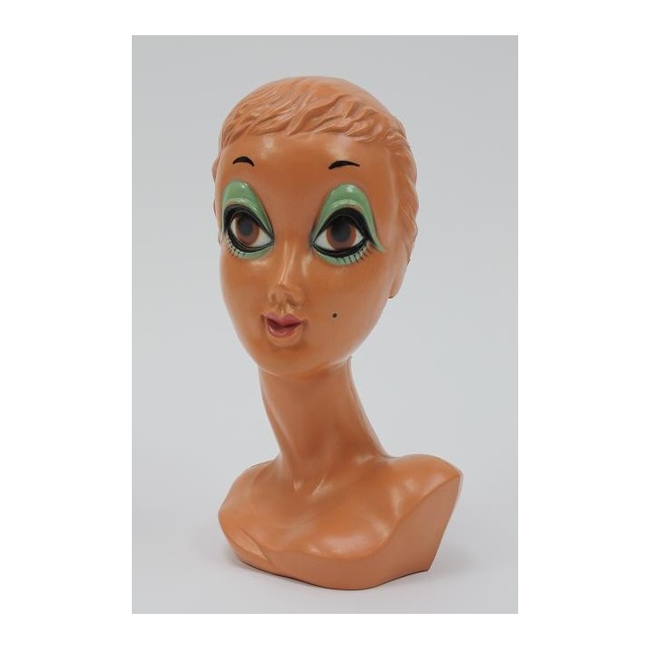 Plastic hoofd uit de 60's/70's - Retro Studio