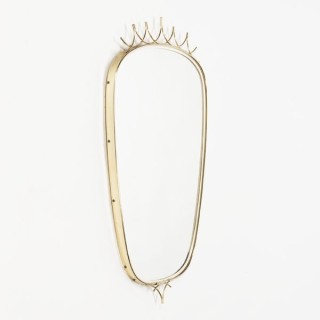 Mirror with brass colored edge - Retro Studio