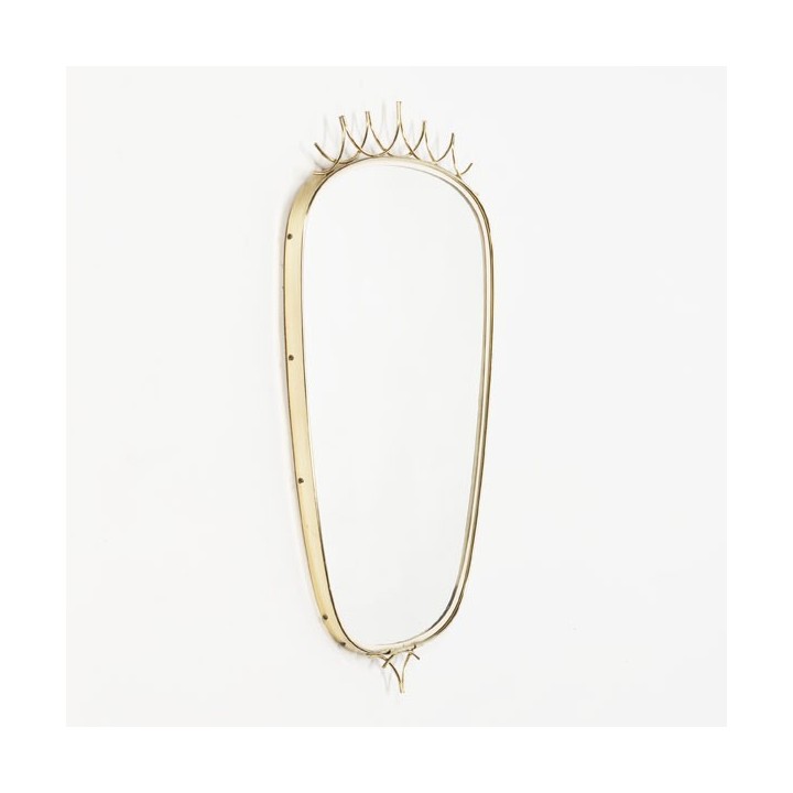 Mirror with brass colored edge - Retro Studio