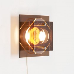 Plexiglazen wandlamp vierkant