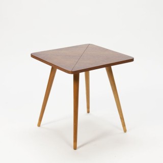 Pastor bijzettafel teakhouten blad - Retro Studio