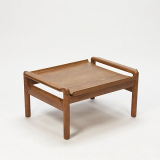 Salon-/ bijzettafel eikenhout / voetenbankje - Retro Studio