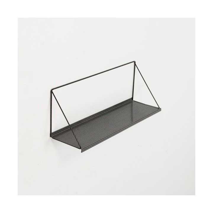 Book shelf perforated metal black - Retro Studio