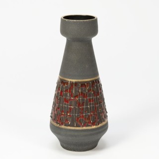 West-Germany vase with gold-colour - Retro Studio