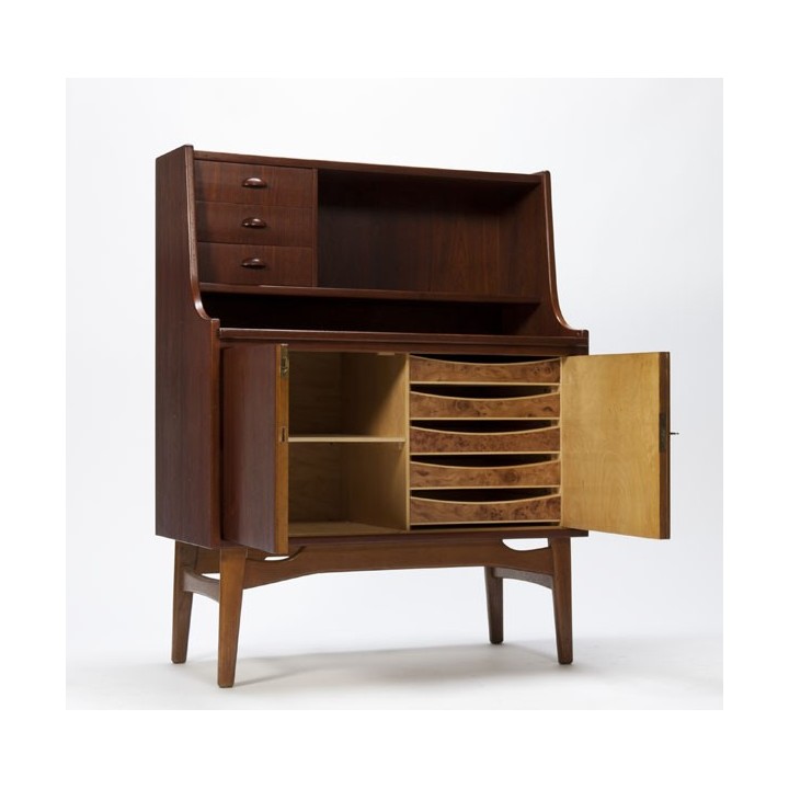 Scandinavische design secretaire teak - Retro Studio
