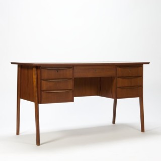 Groot Scandinavisch bureau teak - Retro Studio