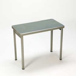 Industrial table with linoleum top