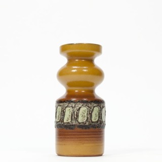 Vase ceramic brwon/ green - Retro Studio