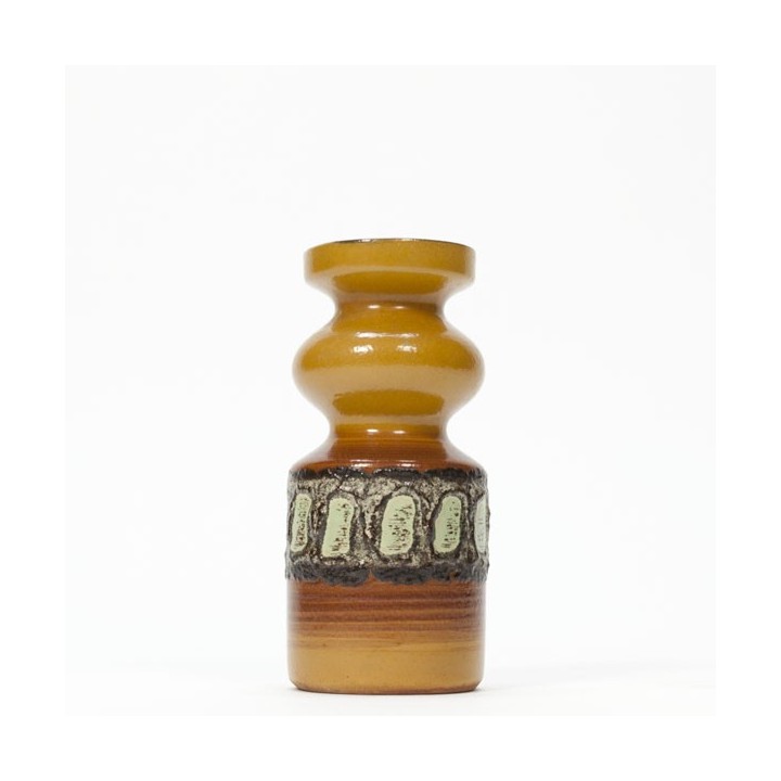 Vase ceramic brwon/ green - Retro Studio