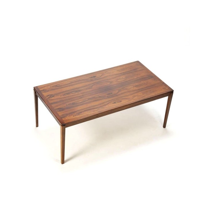 Grote palissanderhouten salontafel - Retro Studio