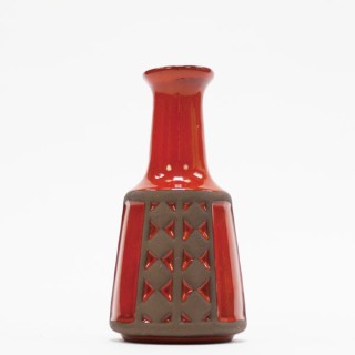 Small ceramic vase orange - Retro Studio