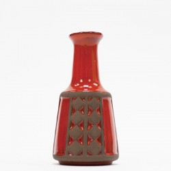 Small ceramic vase orange