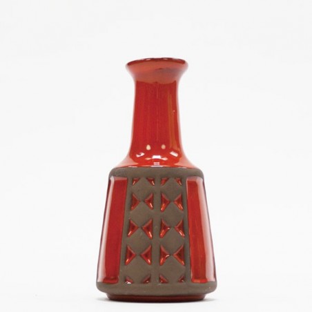 Small ceramic vase orange