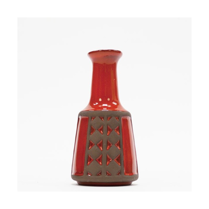 Small ceramic vase orange - Retro Studio