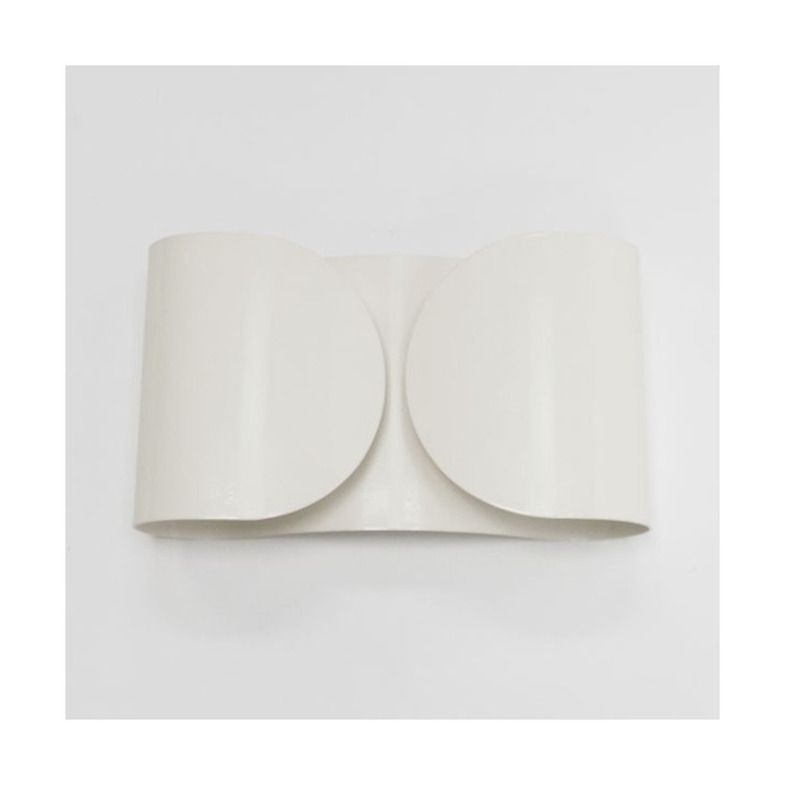 Wit metalen design wandlamp - Retro Studio