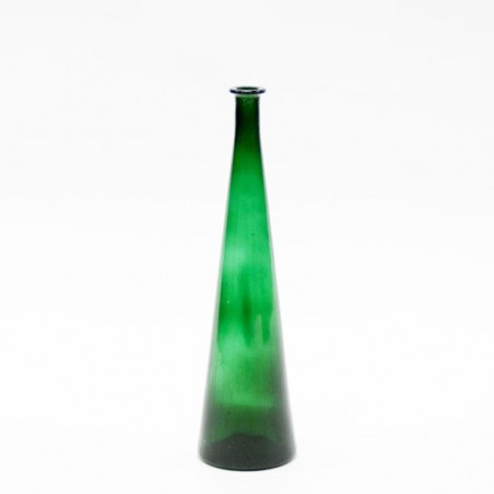 Large glass vase green