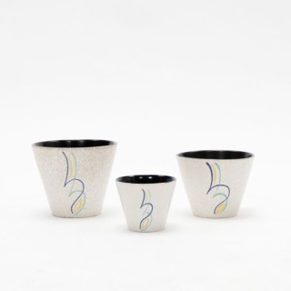 Set of 3 Adco flowerpots - Retro Studio