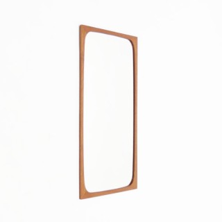 Vintage design Deense spiegel met teakhouten rand jaren 60