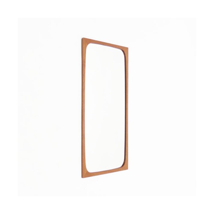 Danish vintage mirror with teak edge - Retro Studio