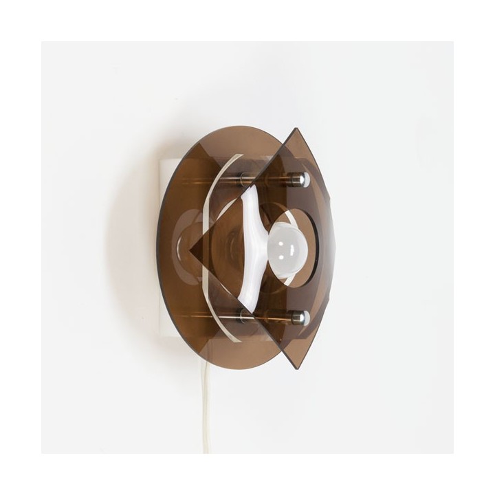 Plexiglazen wandlamp rond - Retro Studio