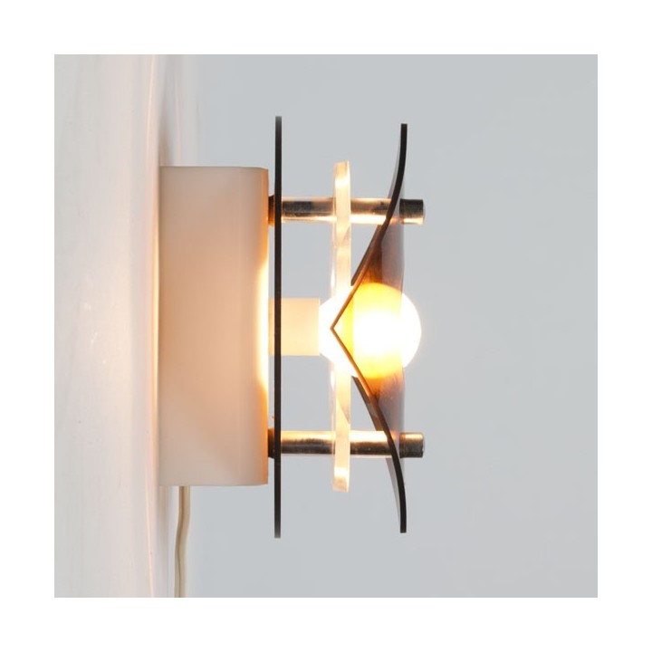 Plexiglazen wandlamp rond - Retro Studio