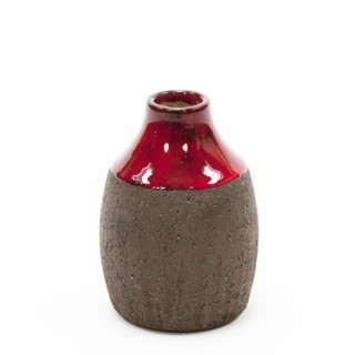 Danish vase red/ brown - Retro Studio