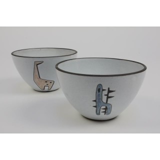 Flowerpot 1960's set of 2 - Retro Studio