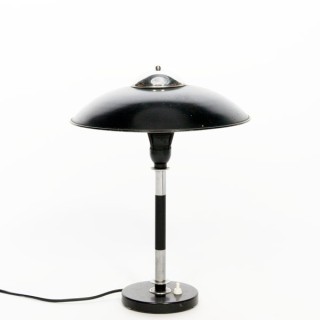 Black/ chrome table lamp - Retro Studio