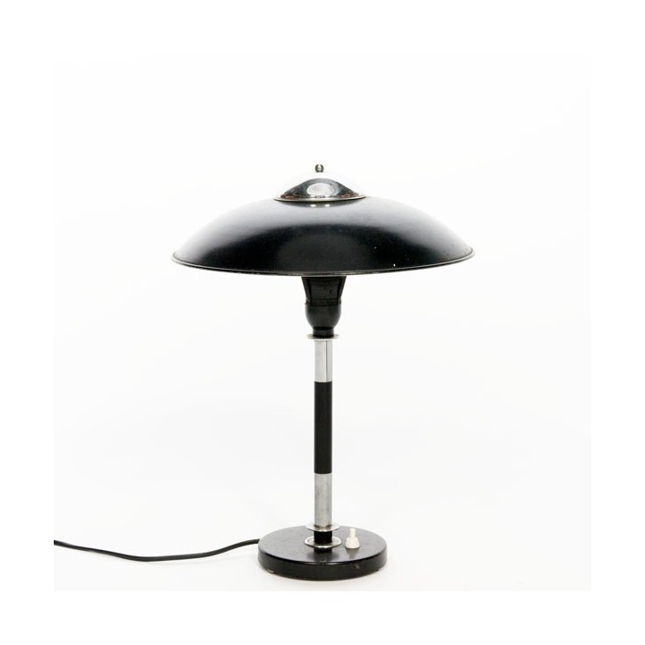 Black/ chrome table lamp - Retro Studio