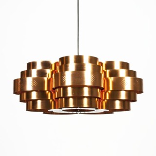 Grote messing hanglamp van Coronell - Retro Studio