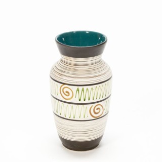 West Germany vaas met 50's motief - Retro Studio