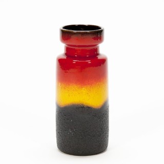 West Germany vaas rood/ geel - Retro Studio