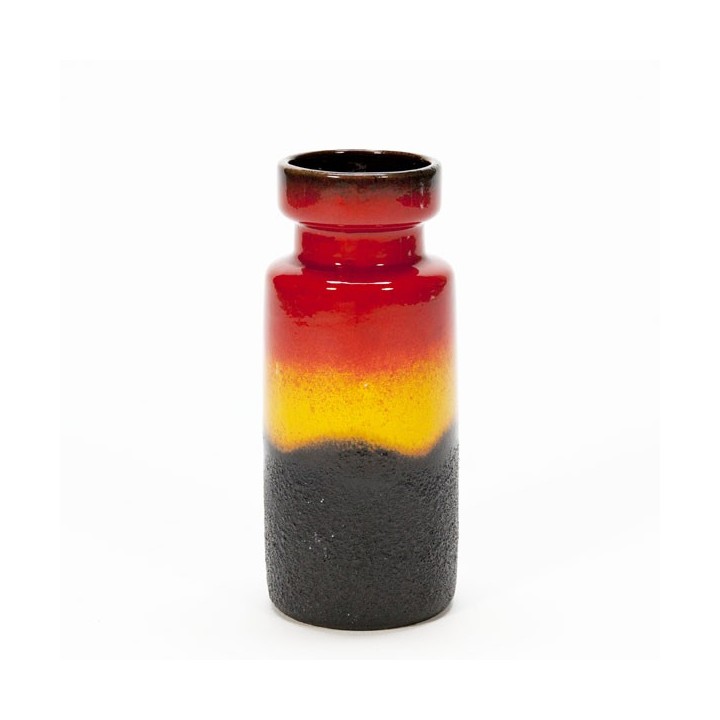 West Germany vase red/ yellow - Retro Studio