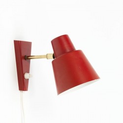 Rode wandlamp