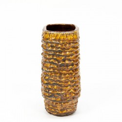 West Germany vase knurl