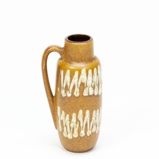 Klein West Germany vaasje bruin - Retro Studio