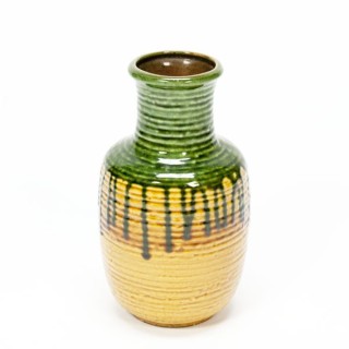 West Germany vase green/ yellow - Retro Studio