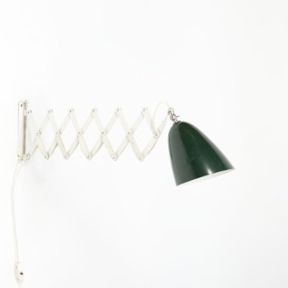 Wall lamp by Anvia with green lampshade - Retro Studio